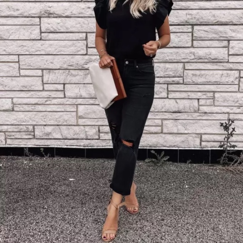 Express Ripped Boyfriend Jeans - Picture 3 of 10